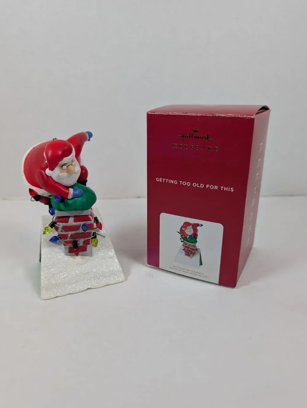 MIB 2021 Hallmark Ornament Santa Getting Too Old For This with Music & Sound